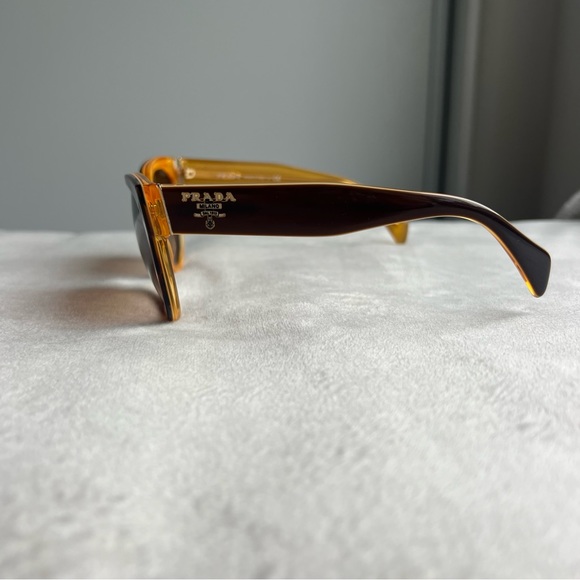 PRADA Cat Eye Brown Sunglasses - Picture 4 of 10